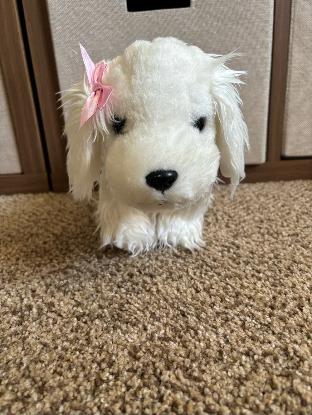 10” Battat Yorkie Maltese Puppy Dog Plush Pink Bow